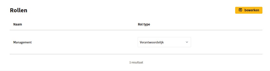Koppelen rollen en roltypes onder bewijslast