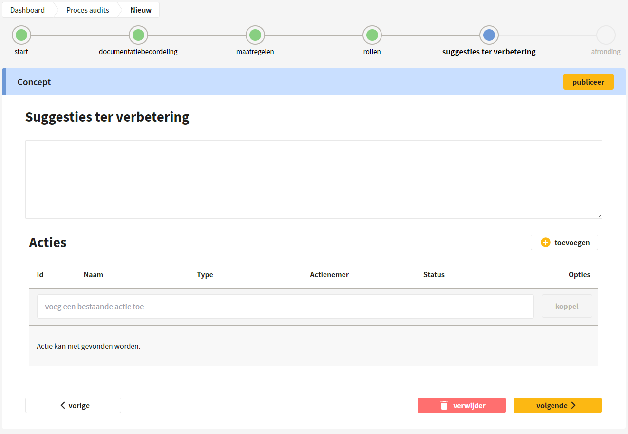 Suggesties ter verbetering