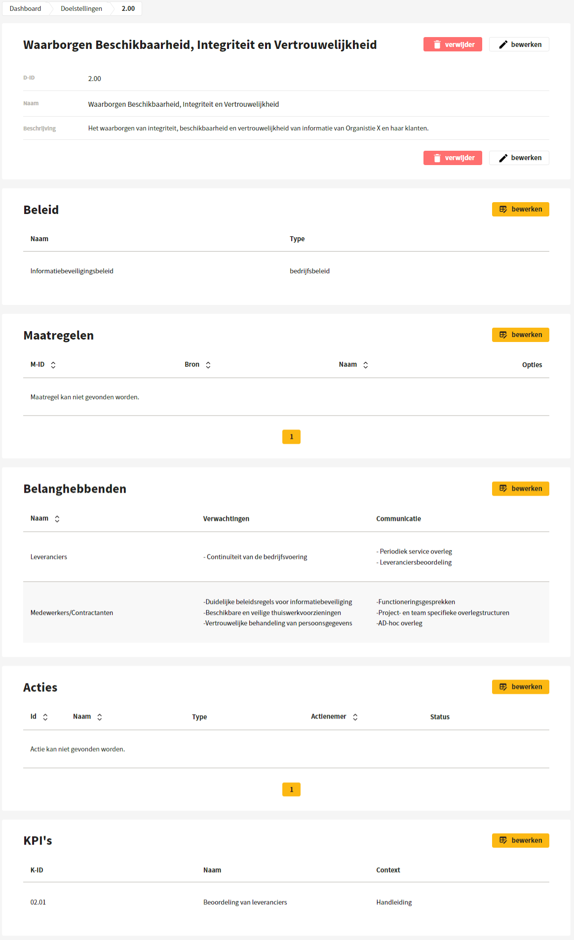 Voorbeeld uitgewerkte doelstelling