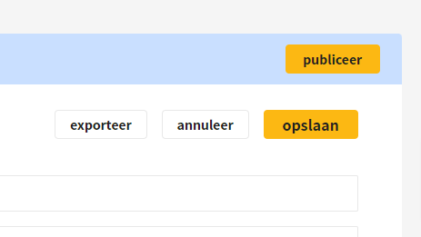 Opslaan en publiceren maatregel audit
